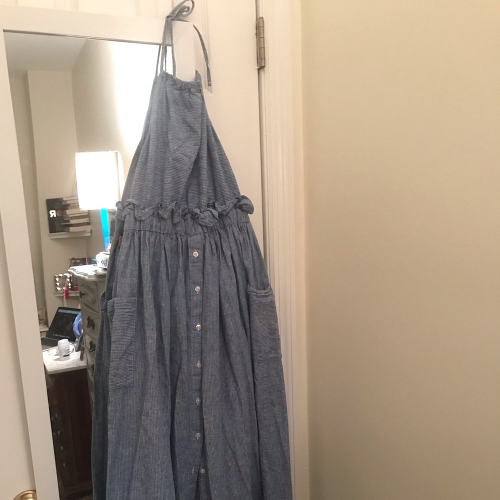 Mango Open back Maxi Dress